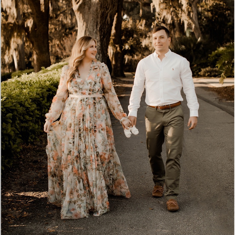 Needle and Thread Rose Garden V Neck Gown